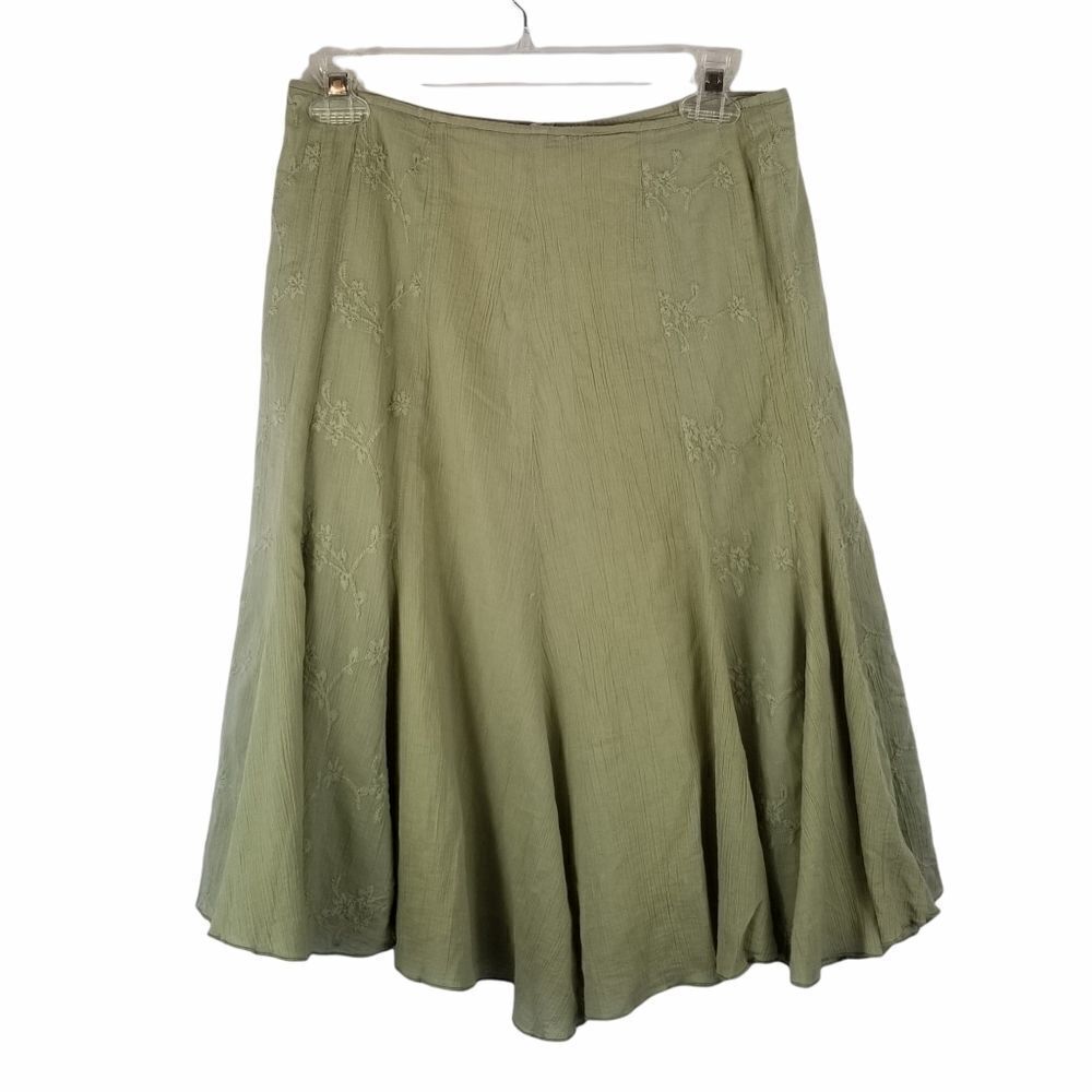 FitnFlare Final Touch 100% cotton embroider skirt.